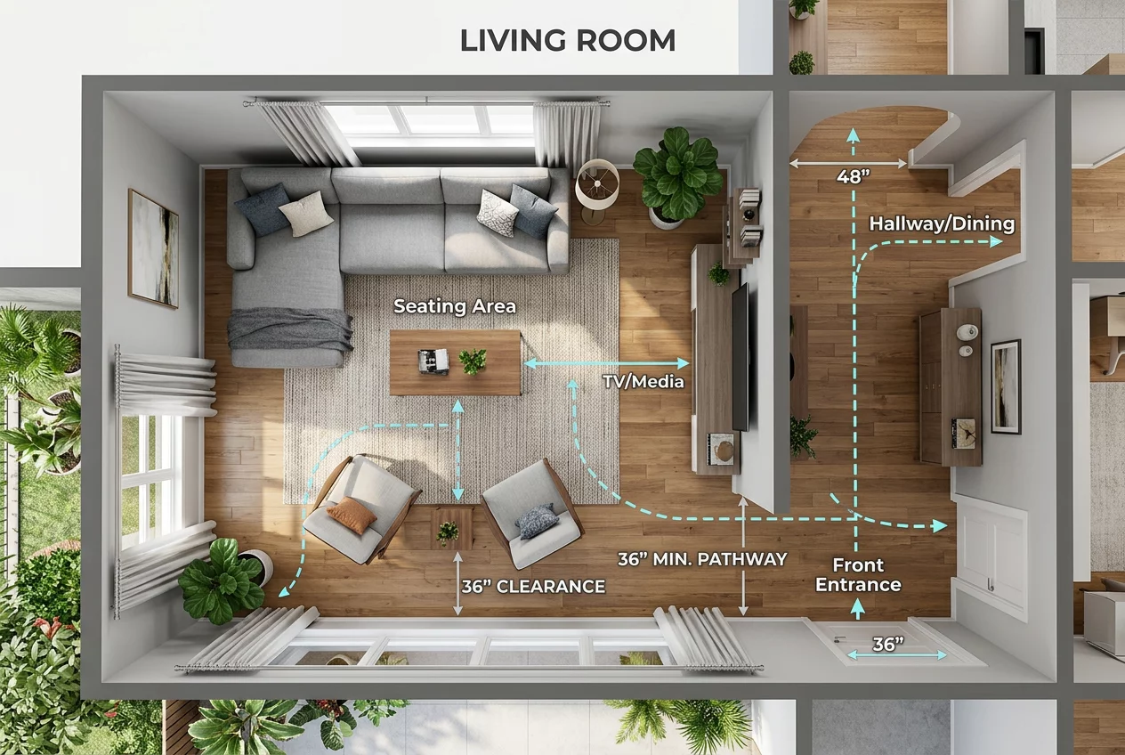 Chapter 3: Strategic Furniture Placement for Optimal Traffic Flow